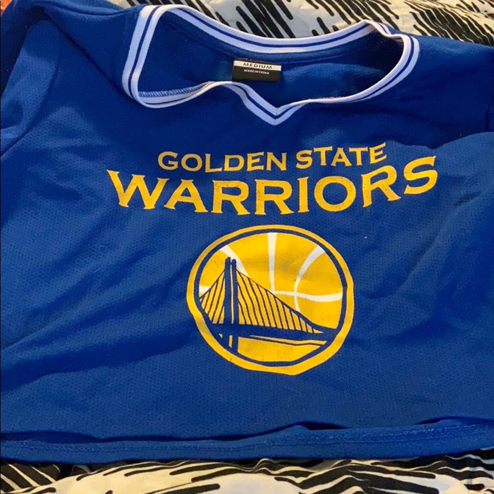 Golden state crop top